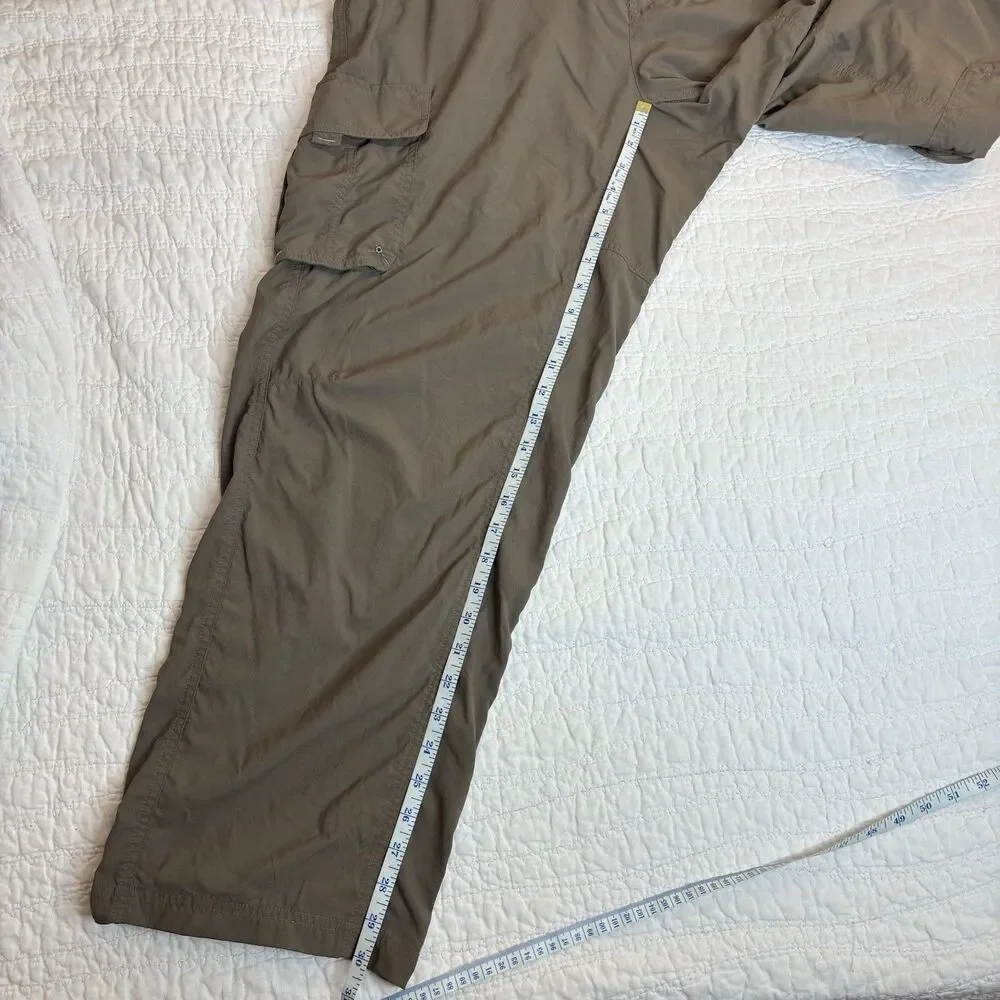 Columbia Titanium cargo pants Sz XL packable hiking zip pockets performance gorp